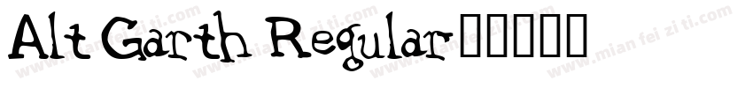 Alt Garth Regular字体转换